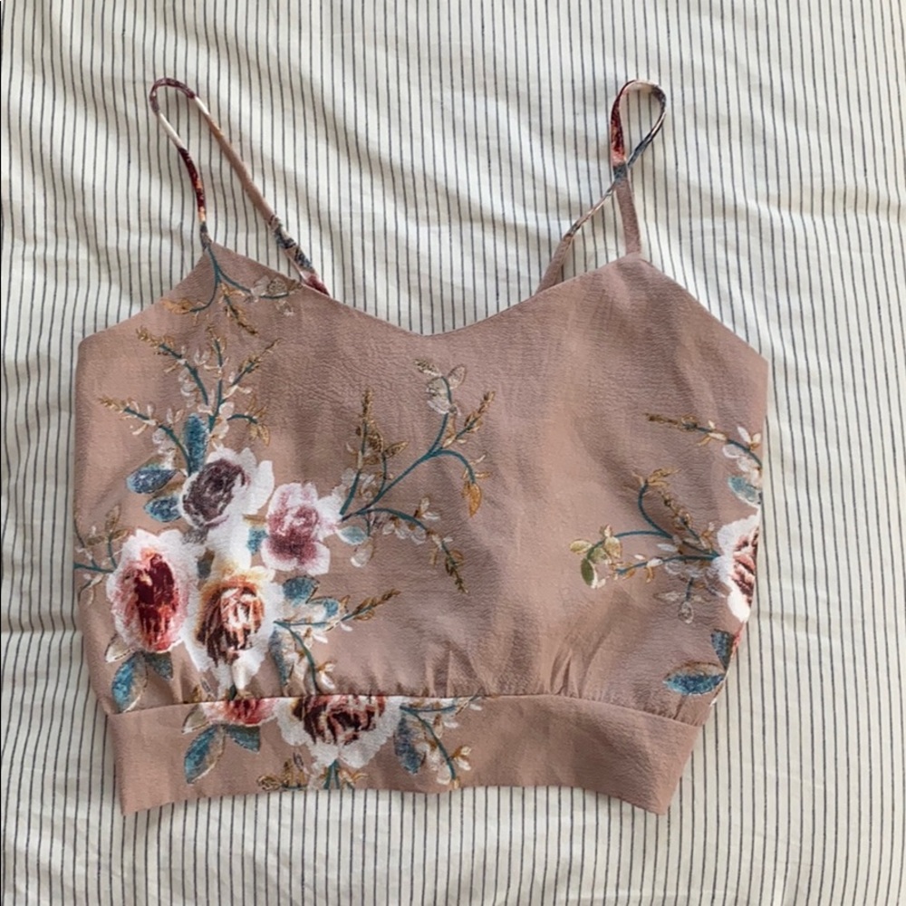 Boutique floral crop top